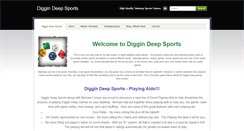 Desktop Screenshot of diggindeepsports.com